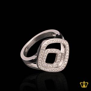 Elegant-silver-ring-inlaid-with-crystal-diamonds-stylish-gift-for-her