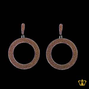 Time-less-round-sterling-silver-earring-embellished-with-amber-crystal-diamond-a-precious-special-occasion-s-gift-for-her