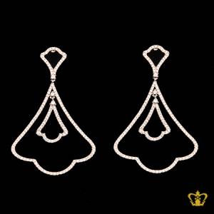 Opulent-silver-hanging-earring-inlaid-with-crystal-diamonds-lovely-gift-for-her