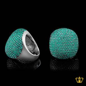 Stylish-chic-cocktail-ring-for-women-s-embellished-with-green-crystal-diamonds-lovely-elegant-gift