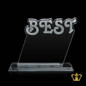 Personalize-crystal-cutout-trophy-theme-BEST-with-clear-base-customized-text-engraving-logo