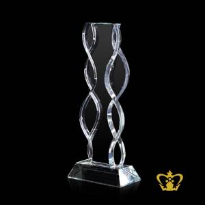 Handcrafted-Crystal-Sizzle-Twin-Trophy-with-Clear-Crystal-Base-Customize-Text-Engraving