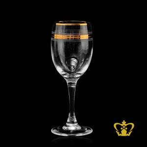 Classy-luminous-wine-crystal-glass-enhanced-with-golden-rim-4-Oz