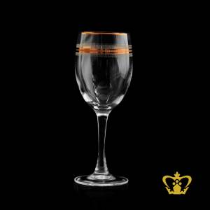 Luxurious-crystal-wine-glass-with-classic-golden-rim-and-sleek-stem-beautiful-elegant-sparkling-glass-6-oz