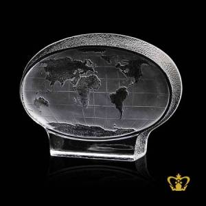 Personalized-Crystal-Iceberg-with-world-map-for-desktop-customized-with-your-name-designation-logo