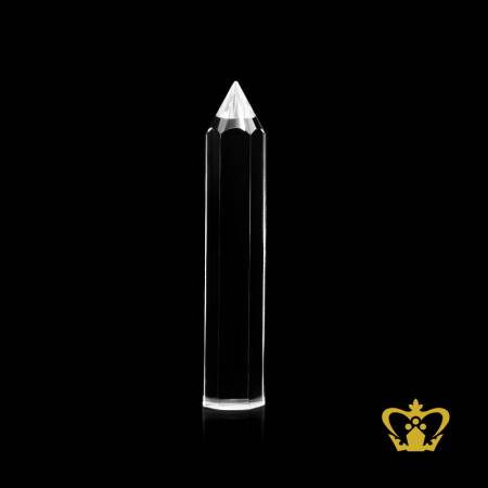 Handcrafted-Crystal-Pencil-Trophy-with-Stand-Customized-Logo-Text