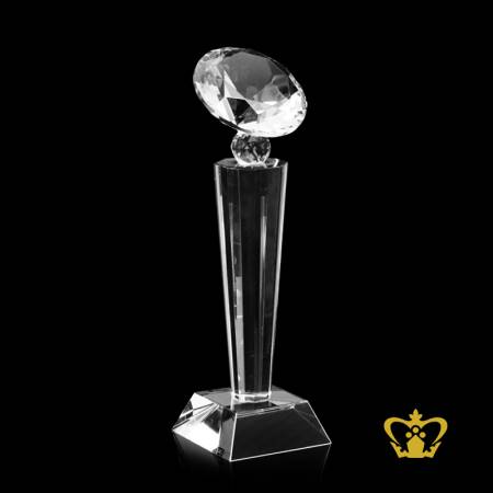 Crystal-Diamond-Trophy-with-Clear-Base-Customized-Logo-Text-
