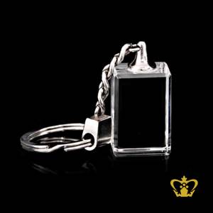 Crystal-small-rectangle-key-chain-2D-3D-printed-customize-personalize-etched-laser-Birthday-graduation-friends-family-wedding-giveaway