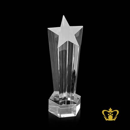 Penta-Star-Pillar-Crystal-Trophy-with-Clear-Base-Customized-Logo-Text-