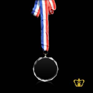 Customizable-Crystal-Medal-laser-engraving-with-multi-colored-ribbon