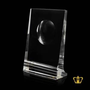 Handcrafted-Crystal-Rectangular-Trophy-with-Circle-and-Stand-Customized-Logo-Text
