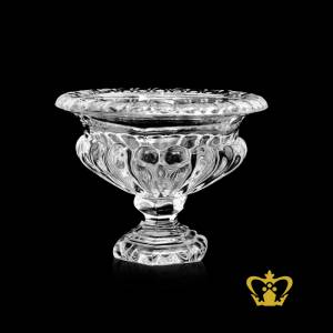 Imperial-elegantly-carved-footed-crystal-bowl-decorative-gift