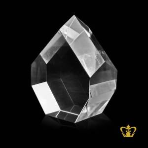Handcrafted-Crystal-Block-Diamond-Cut-Customized-Logo-text-