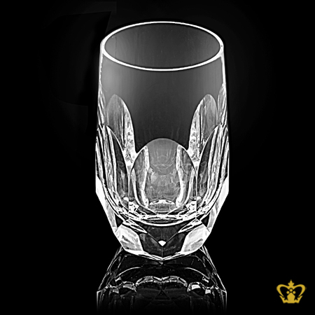 Vintage-style-dimpled-water-tumbler-serve-water-juice-beverages-in-elegant-crystal-glass-9-oz