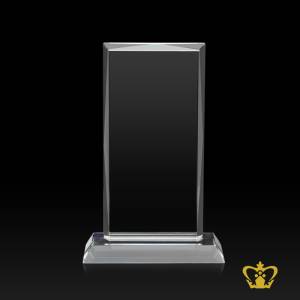 crystal-rectangle-plaque-vertical-With-clear-base-customized-logo-text-engraving