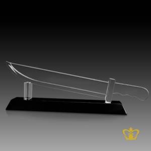 Crystal-Dagger-Replica-With-Black-Base-Islamic-Souvenir-Religious