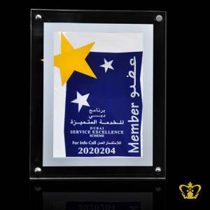 Personalize-acrylic-photo-frame-for-desktop-customized-with-your-name-designation-logo
