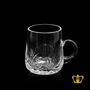 Alluring-crystal-tea-cup-with-lovely-intense-handcrafted-diamond-Kay-cuts