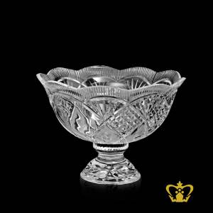 SJ-FOOTED-BOWL-22CM-SCALLOPED
