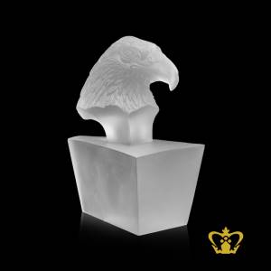 Personalized-Crystal-Replica-of-Eagle-Head-in-Frosted