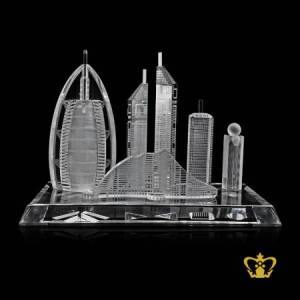 Skyline-of-Dubai-famous-landmark-crystal-replica-gift-tourist-souvenir