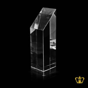 Crystal-slant-trophy-customized-logo-text