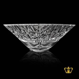 Modish-enchanting-triangle-shape-stunning-crystal-bowl-handcrafted-exclusive-intense-modern-cuts