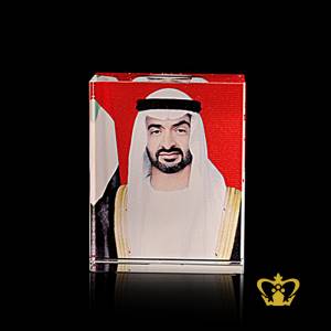 Sheikh-Mohammed-bin-Zayed-Al-Nahyan-photo-color-printed-engraved-crystal-rectangular-cube