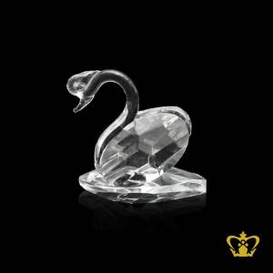 Personalized-Crystal-Replica-of-a-Swan-Customized-Base-Text-Engraving-Logo