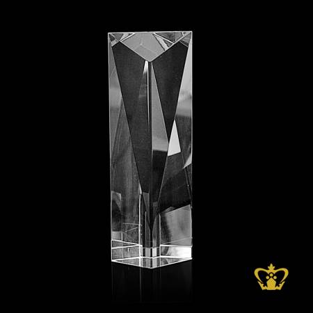 Personalized-sloping-diamond-cut-pillar-crystal-trophy-customized-logo-text-