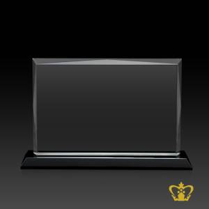 Rectangle-crystal-plaque-horizontal-with-black-base-customized-logo-text-engraving