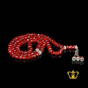 Red-Crystal-Tasbih-Prayer-99-Beads-Sibha-Misbaha-Islamic-Religious-Gift-Eid-Ramadan-Souvenir