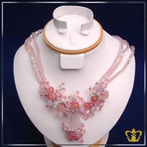Exquisite-violet-pink-crystal-necklace-adorned-with-elegant-beads-lovely-designer-gift-for-her