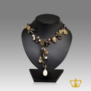 Dangling-necklace-embellished-with-crystal-stone-and-pearl-perfect-gift-for-her