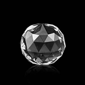 Handcrafted-crystal-diamond-cut-ball-customized-text-logo