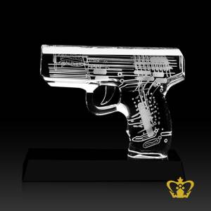 Pistol-crystal-replica-hand-crafted-corporate-gift-tourist-souvenir
