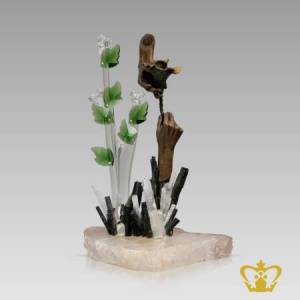 Manufactured-Figurine-of-a-Hand-Embellish-with-Crystal-Leaf