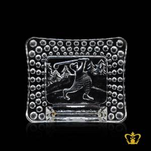 Manufactured-Crystal-Frame-of-a-Golfer-with-Intricate-Detailing