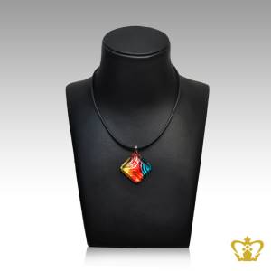 Elegant-rhombus-shape-crystal-pendant-with-assorted-color-perfect-gift-for-her