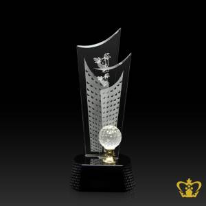 Personalized-Crystal-Twin-Golf-Trophy-Stands-On-Black-Crystal-Base-Customized-Text-Engraving-Logo