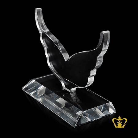 Handcrafted-Crystal-Flying-Eagle-Cutout-Trophy-with-Clear-Crystal-Base-Customize-Text-Engraving