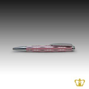 Manufactured-Metal-Writing-Pen-with-Crystal-Stone-and-Intricate-Design