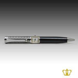 Writing-pen-black-with-clock-attached-gift-for-him-fathers-day