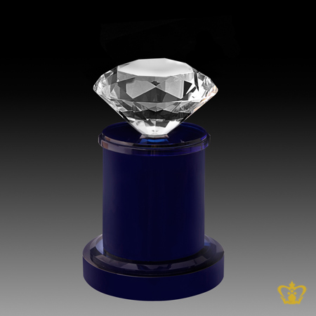 Diamond-trophy-blue-crystal-customized-logo-text-