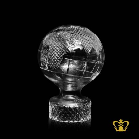 Masterpiece-Shimmering-Crystal-Globe-with-Intricate-Detailing-of-Map