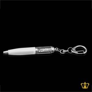 Manufactured-Artistic-Metal-Writing-Pen-with-Crystal-Stone-and-Intricate-Design