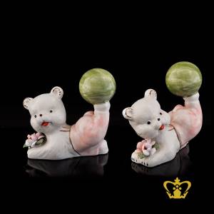 A-Masterpiece-Ceramic-Figurine-of-a-Teddy-Bear-kicking-a-Ball