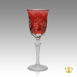 Beautiful-red-crystal-tulip-shaped-wine-glass-classic-star-pattern-hand-crafted-elegant-carved-clear-stem-2-oz