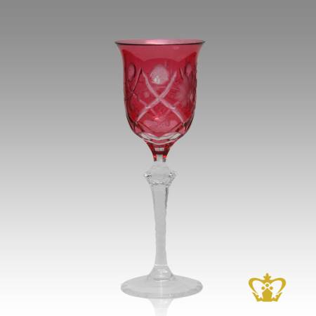 Classic-red-wine-goblet-with-leaf-cut-pattern-sleek-and-stylish-hand-carved-crystal-stem-