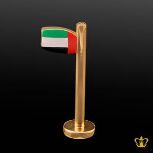 Personalize-UAE-metal-flag-trophy-with-round-metal-base-customized-text-engraving-logo